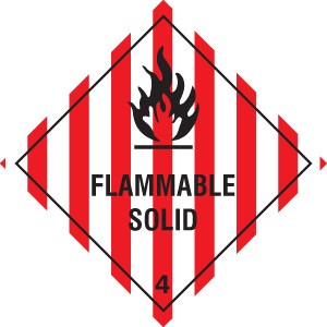 Flammable Solid - Safety Sign - GTSE UK