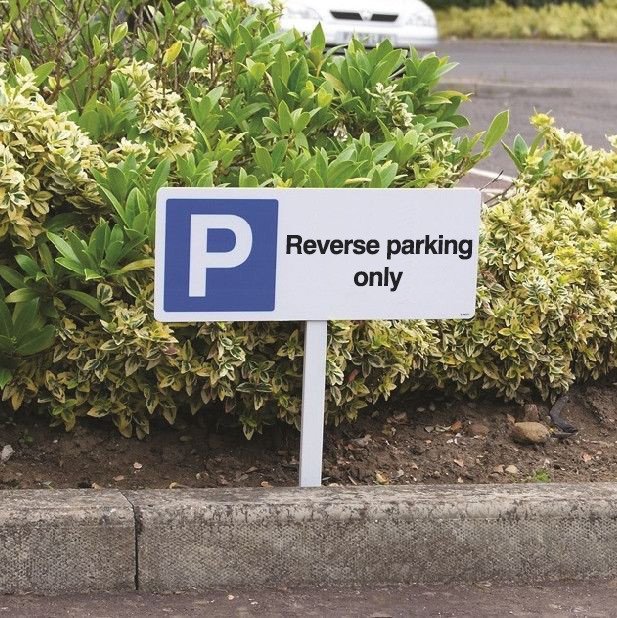 Verge Sign - Reverse Parking Only 450X150mm (Post 800mm) - Safety Sign ...