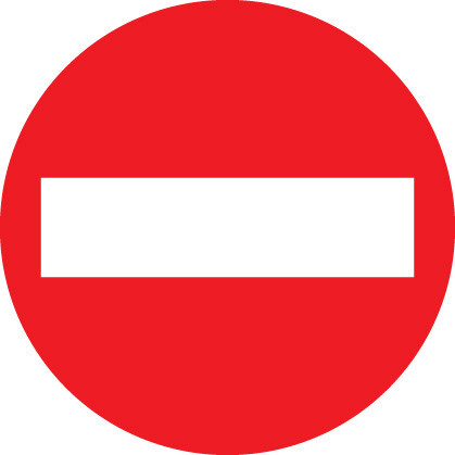 PRIVATE　NO ENTRY　London Transport No Entry - Safety Sign - GTSE UK