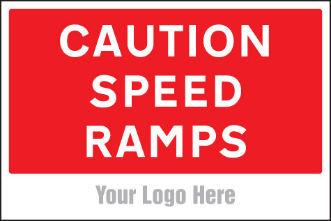 Caution Speed Ramps, Site Saver Sign 600 x 400mm - Safety Sign - GTSE UK