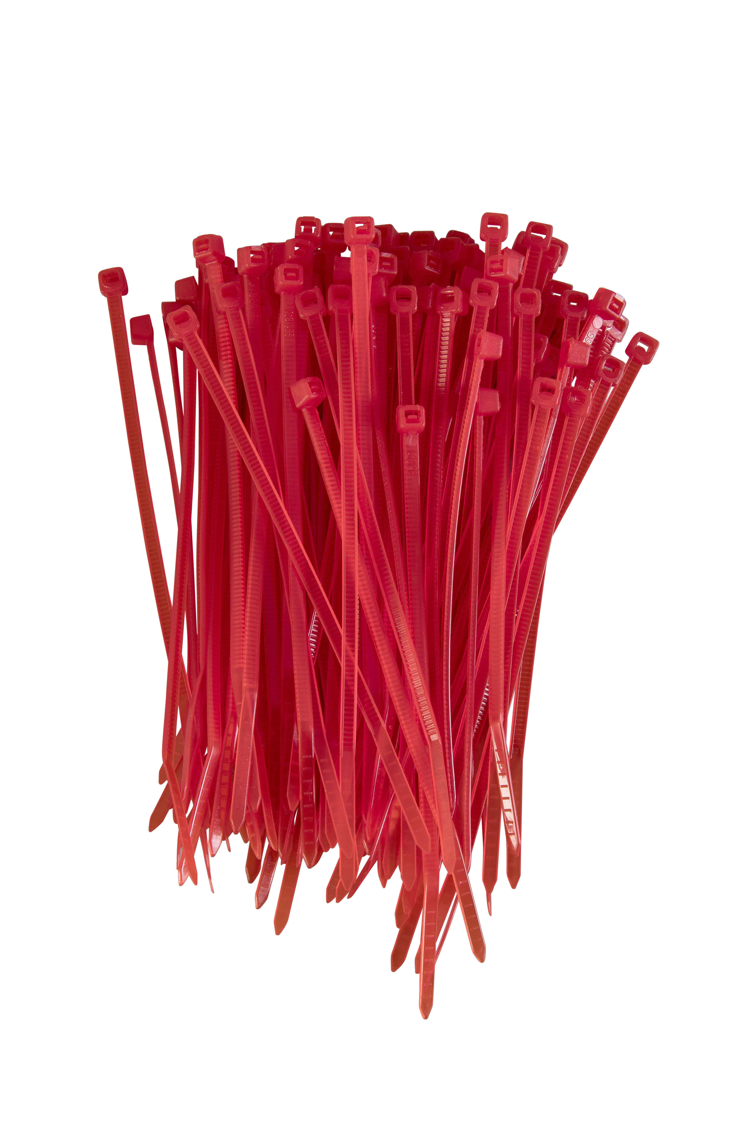 100 Small Red Nylon Cable Ties, Selflocking Zip Ties, Buy Tie Wraps GTSE