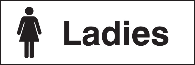 Ladies (With Ladies Symbol) - Safety Sign