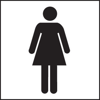 Ladies Symbol - Safety Sign