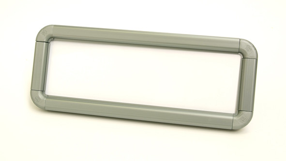 Suspended Frame 600X200mm Grey C/W Kit