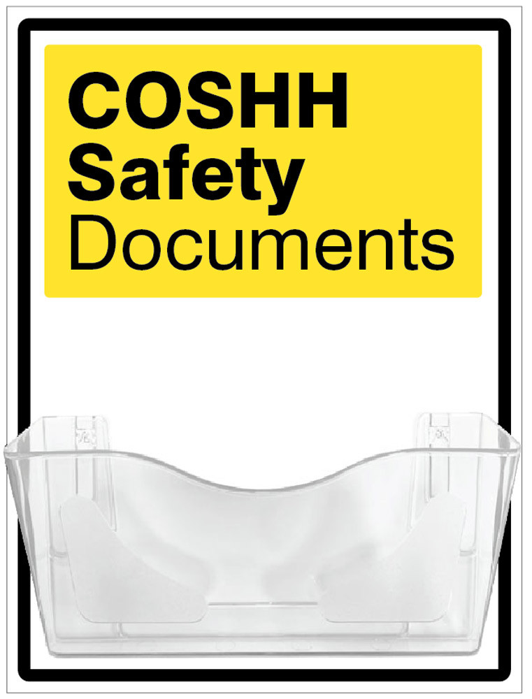 COSHH Safety Document Holder On 10mm Foam PVC 440X600mm - Safety Sign