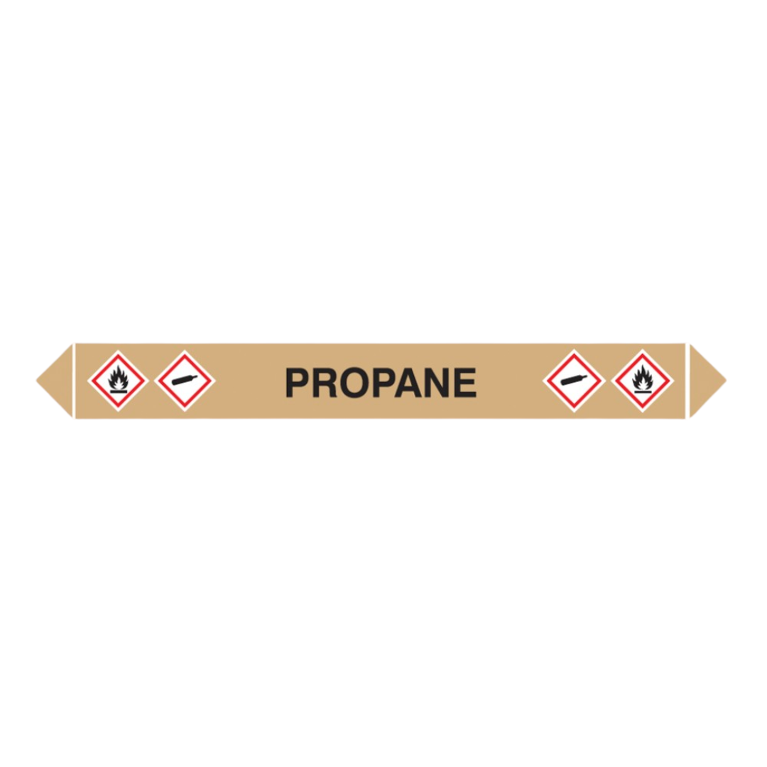Flow Marker Pk Of 5 Propane - Safety Sign