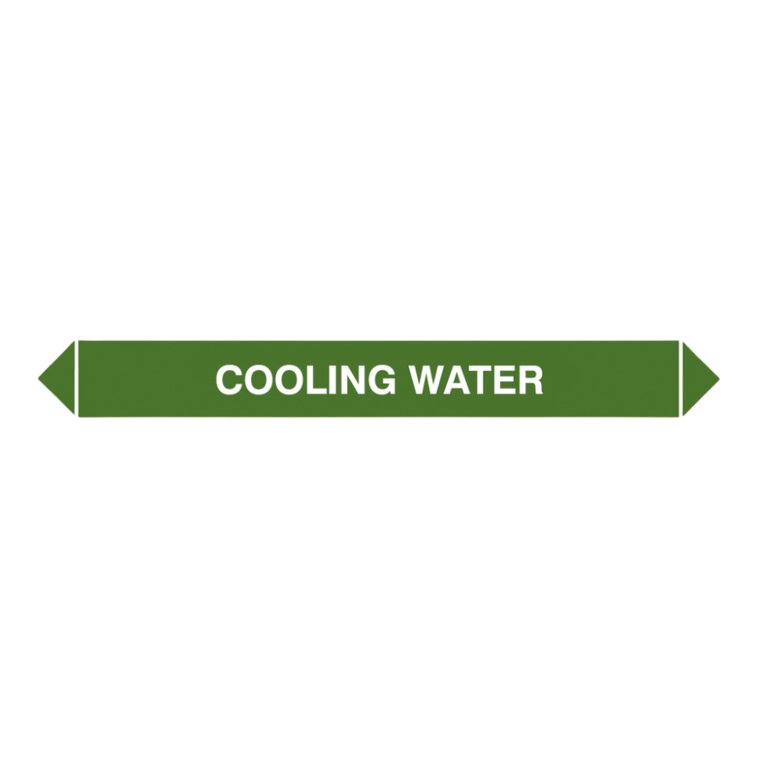 Flow Marker Pk Of 5 Cooling Water - Safety Sign