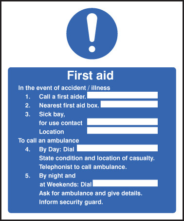 First Aid Signs