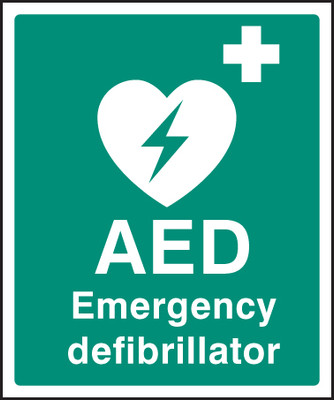 AED Emergency Defibrillator - 200 x 300mm