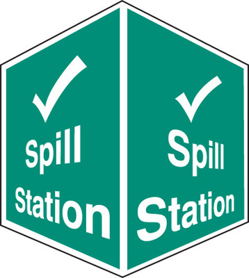 Spill Station - Projecting Sign - Safety Sign