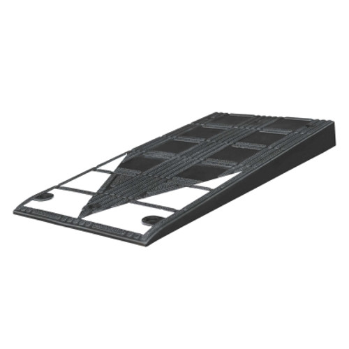 TRAFFIC-LINE Kerb Ramp - Large - 450 x 1,000 x 75 mm (W x L x H) - Black with White Markings