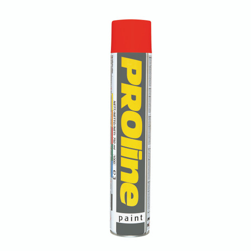 PROline Line Marking Paint - 750ml Aerosol - Red