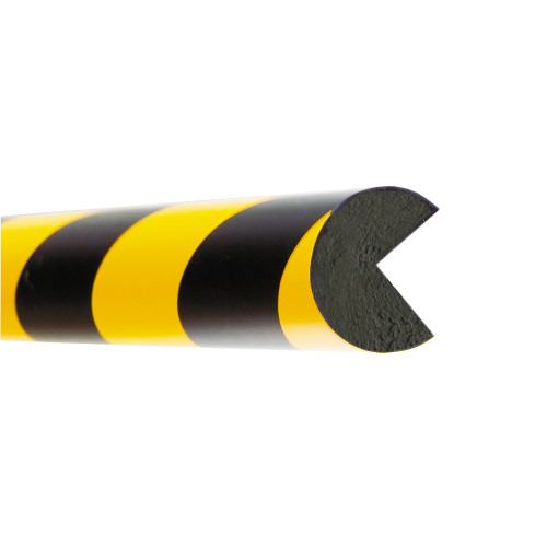 TRAFFIC-LINE Edge Protection - SEMI-CIRCULAR - 1,000mm Long - Yellow/Black