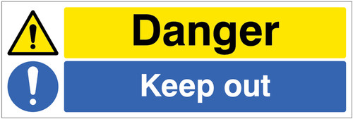 Danger Keep Out - 600 x 450mm