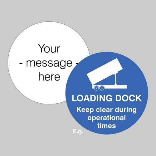 Design Your Own Floor Graphic 400mm Diameter (External Grade)