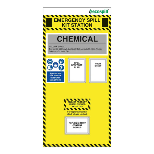 Chemical Spill Kit Station Board