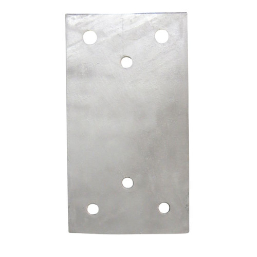 Dock Bumper Back Plate (Galvanised Finish) - 450 x 255 x 15mm