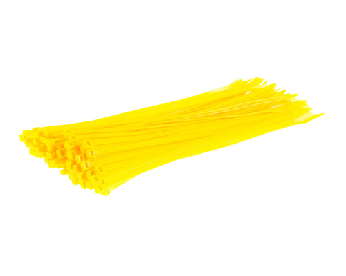 Yellow Nylon Cable Ties (Pack of 100)