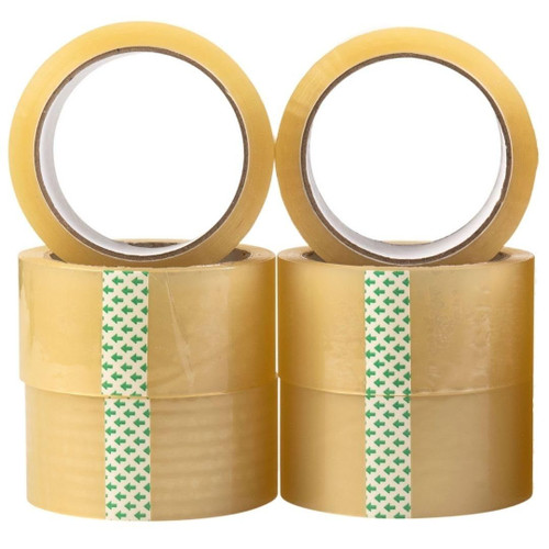 Standard Clear Packaging Tape, 48mm x 66m (Pack of 6)