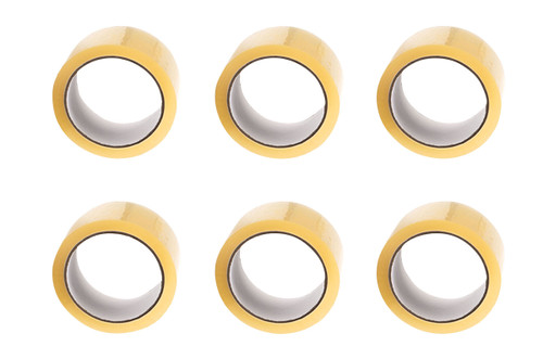 Standard Acrylic Clear Packaging Tape, 48mm x 66m (Pack of 6) Standard Acrylic Clear Packaging Tape, 48mm x 66m (Pack of 6)