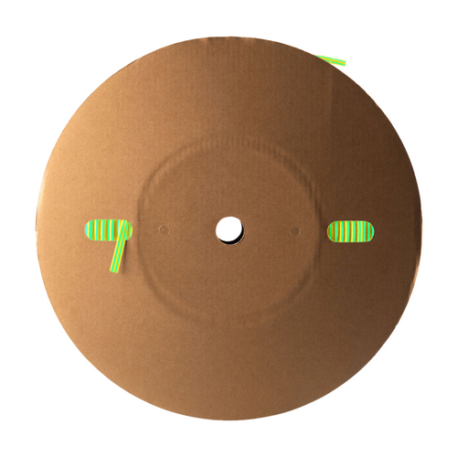 Green / Yellow (Earth) 2:1 Heat Shrink Tubing - Jumbo Reel