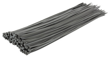 Silver / Grey Heavy Duty Cable Ties (Pack of 100)