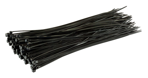 End of Line Stock GOING CHEAP 200mm x 4.8mm Cable Ties BLACK Pack of 50