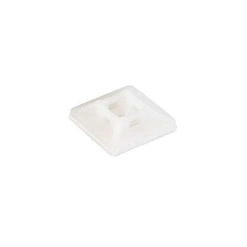 White / Natural Self Adhesive Cable Tie Bases (Pack of 100) White / Natural Self Adhesive Cable Tie Bases (Pack of 100)