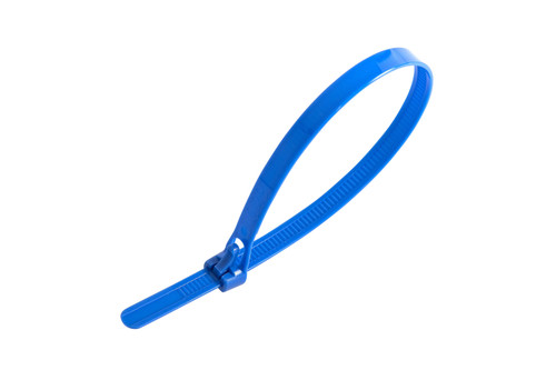 Blue Releasable Trigger Cable Ties - 250mm x 7.6mm (Pack of 100)