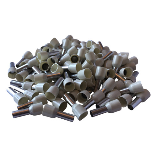 Ivory Cord End Single Wire Terminals (Pack of 100) Ivory Cord End Single Wire Terminals (Pack of 100)