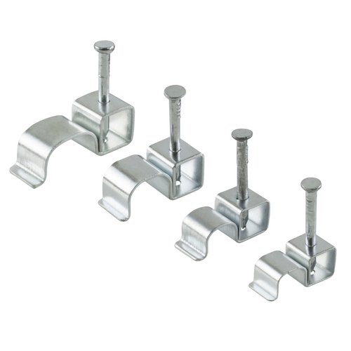 Metal Flame Retardant Cable Clip - 18th Edition (Pack of 100) Metal Flame Retardant Cable Clip - 18th Edition (Pack of 100)