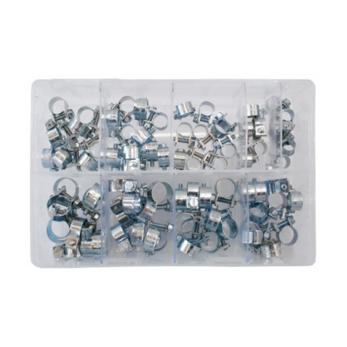 Assorted box of Stainless Steel Mini Hose Clips (75 Pieces)
