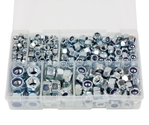 Assorted Boxes - Nylon Insert Nuts - Metric (400 Pieces)