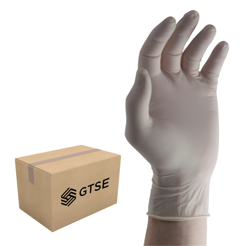 GTSE White Latex Gloves Powder Free 1000 Gloves Box Deal