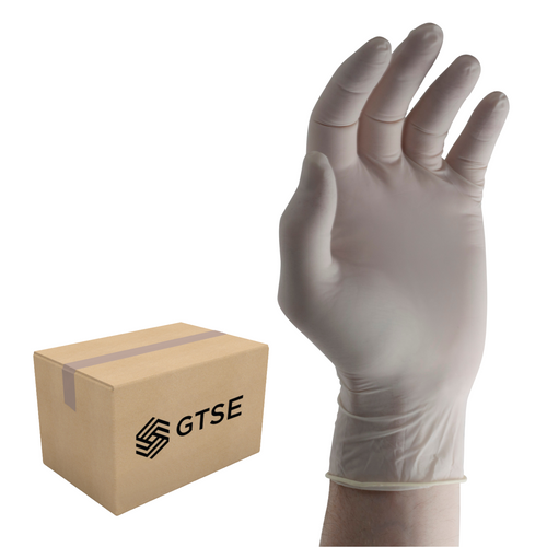 GTSE White Latex Gloves Powdered - 1000 Gloves Box Deal