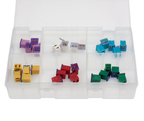 Assorted JCASE Type Fuses Low Profile (30 Pieces)