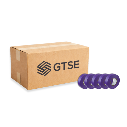 Purple PVC Electrical Insulation Tape 19mm x 20m - 250 Rolls - Tape Box Deal