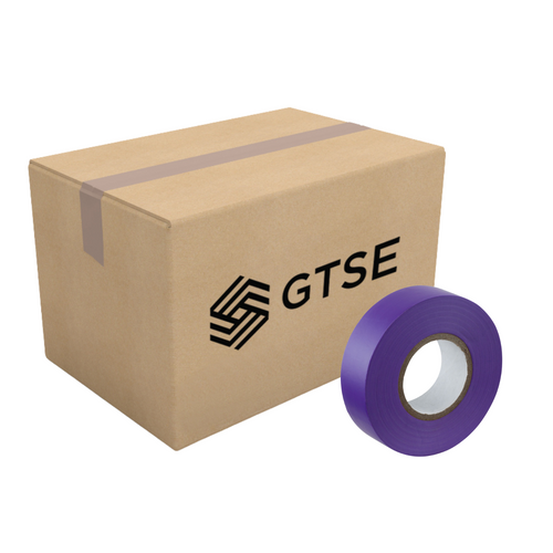 Purple PVC Electrical Insulation Tape - 250 Rolls - Tape Box Deal