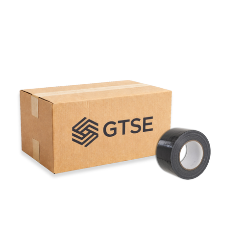 Wide Black Duct Tape - 75mm x 50m (3")  - 16 Roll Box Deal
