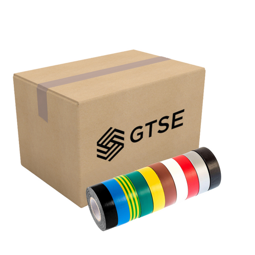 GTSE Multi Pack of PVC Electrical Insulation Tape - 250 Rolls - Tape Box Deal