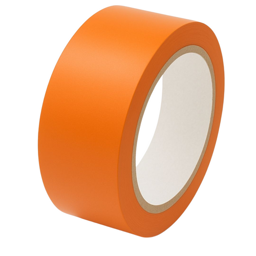 Orange Floor Line Marking Tape - 50mm x 33m (Pack of 1)
