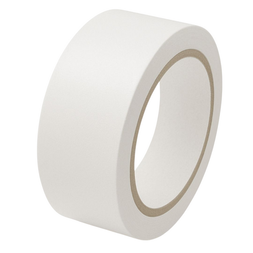 White Floor Line Marking Tape - 50mm x 33m (Pack of 1)
