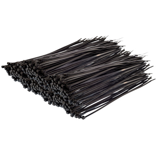 Black Cable Ties (Bulk Pack of 1,000)