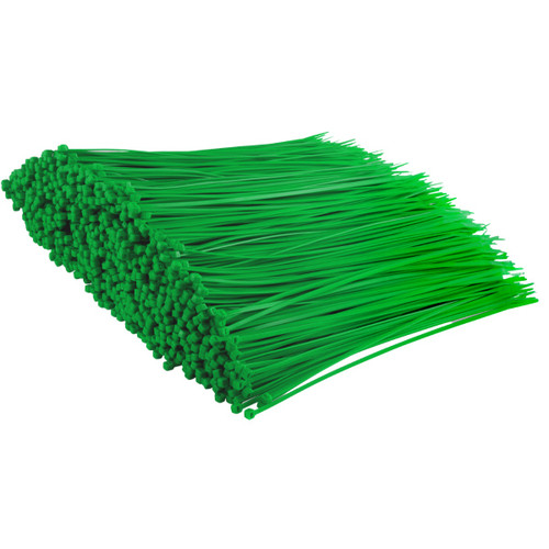 Green Cable Ties (Bulk Pack of 1,000)