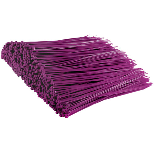 Purple Cable Ties (Bulk Pack of 1,000)