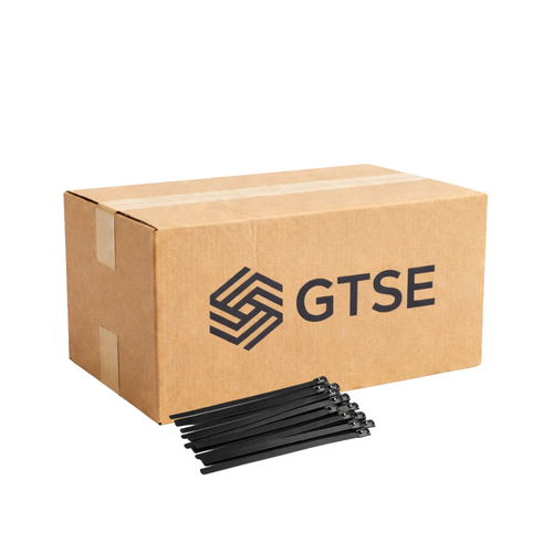5,000 Black Epoxy Coated Stainless Steel Cable Ties - Box Deal