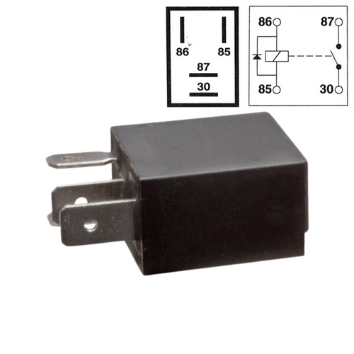 12V 40A 4-Pin Micro Relay with Diode