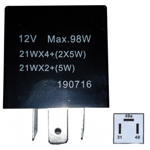 12V 3-Pin 98W Electronic Flasher Unit
