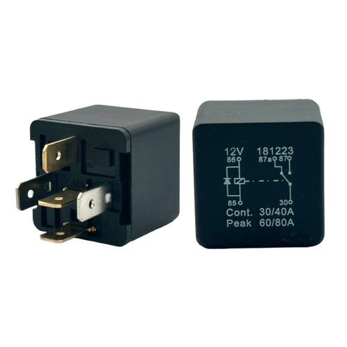 12V 40A 5-Pin Relay with Diode Changeover