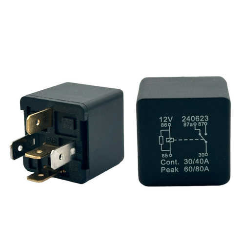 12V 40A 5-Pin Relay with Resistor Changeover